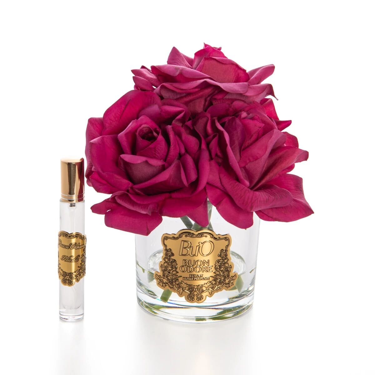 Cam Gold 5 Gül Mercan Luxury Home Perfume Bordo