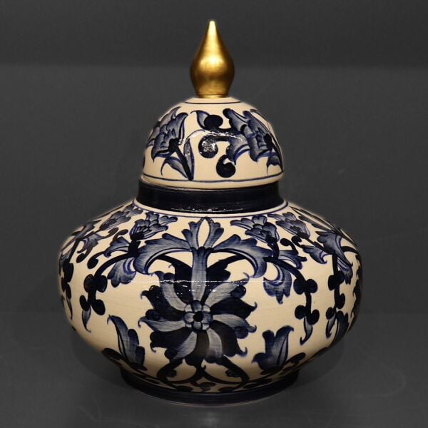 Blue Blanc Minare Yayvan Büyük Küp