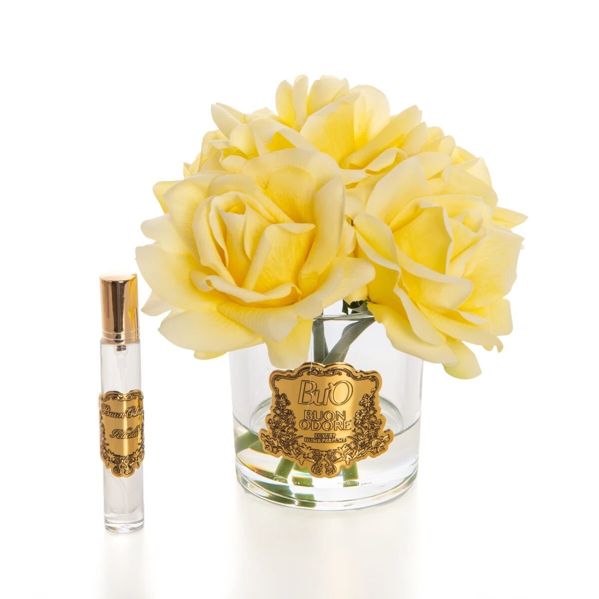 Cam Gold 5 Gül Mercan Luxury Home Perfume Sarı