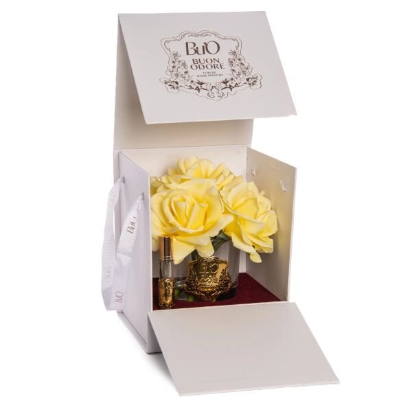 Cam Gold 5 Gül Mercan Luxury Home Perfume Sarı