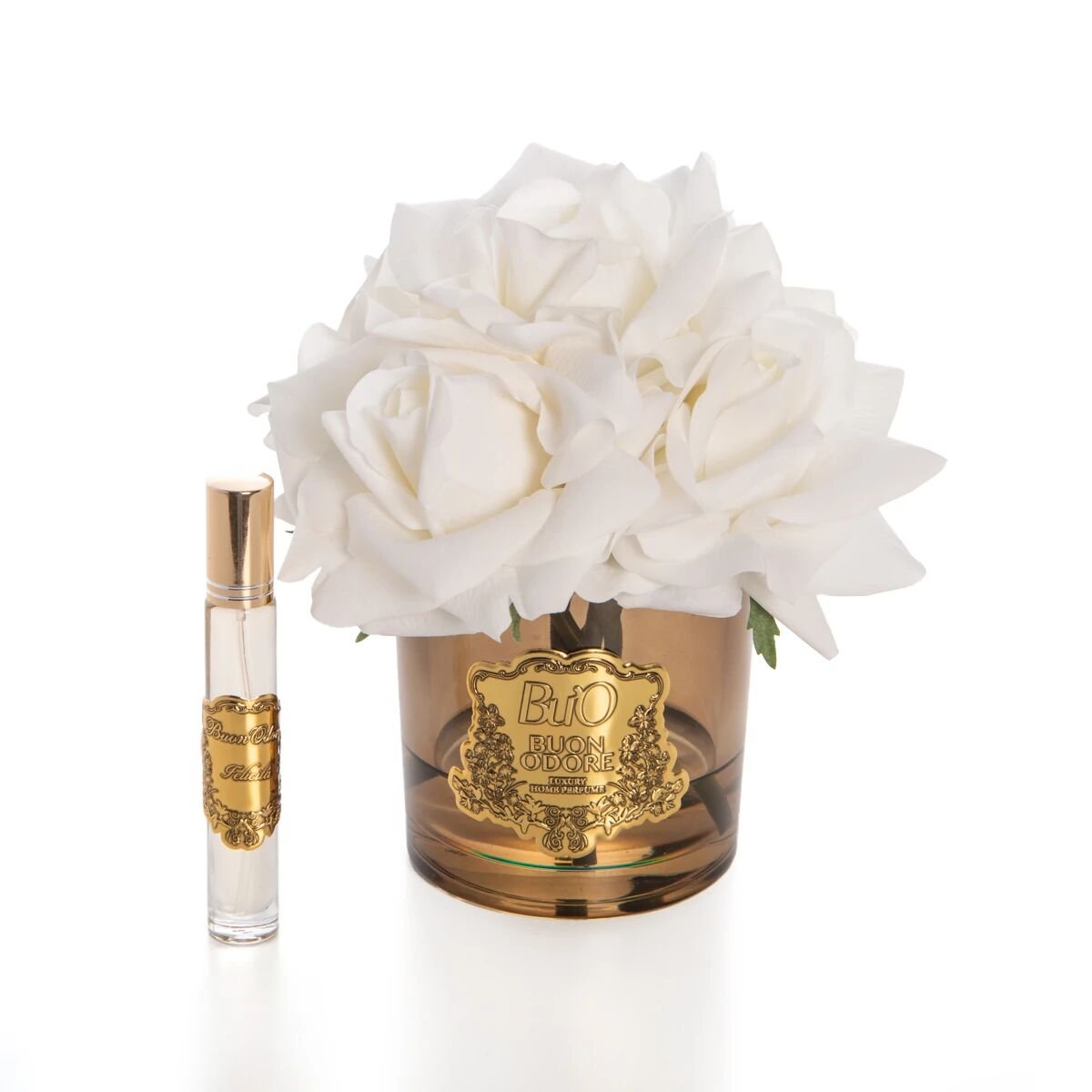 Amber Cam Gold 5 Gül Sarı Luxury Home Perfume Beyaz