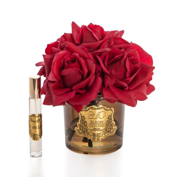 Amber Cam Gold 5 Gül Sarı Luxury Home Perfume Kırmızı