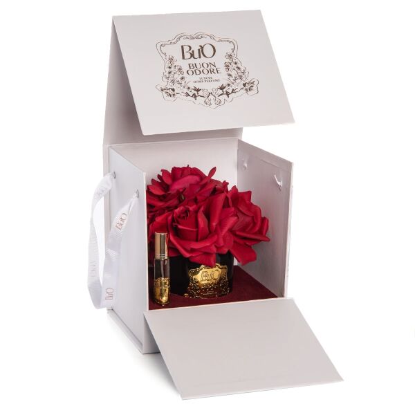 Siyah Cam Gold 5 Gül Mercan Luxury Home Perfume