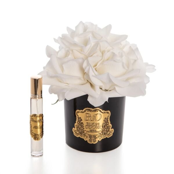 Siyah Cam Gold 5 Gül Mercan Luxury Home Perfume