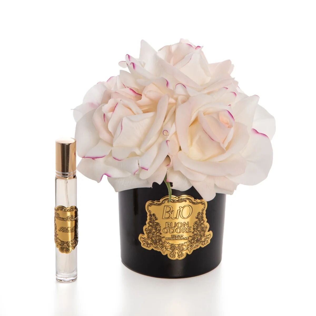 Siyah Cam Gold 5 Gül Mercan Luxury Home Perfume Allıklı