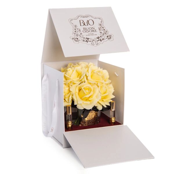 Cam Gold 14 Gül Bordo Luxury Home Perfume Beyaz