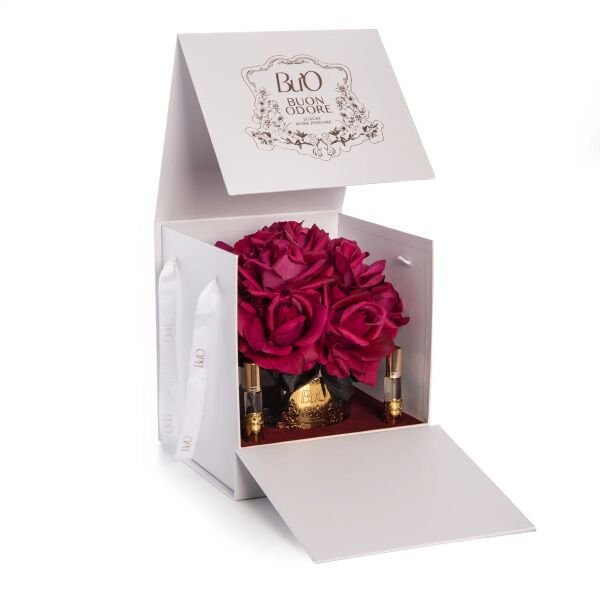 Cam Gold 14 Gül Krem Luxury Home Perfume Bordo