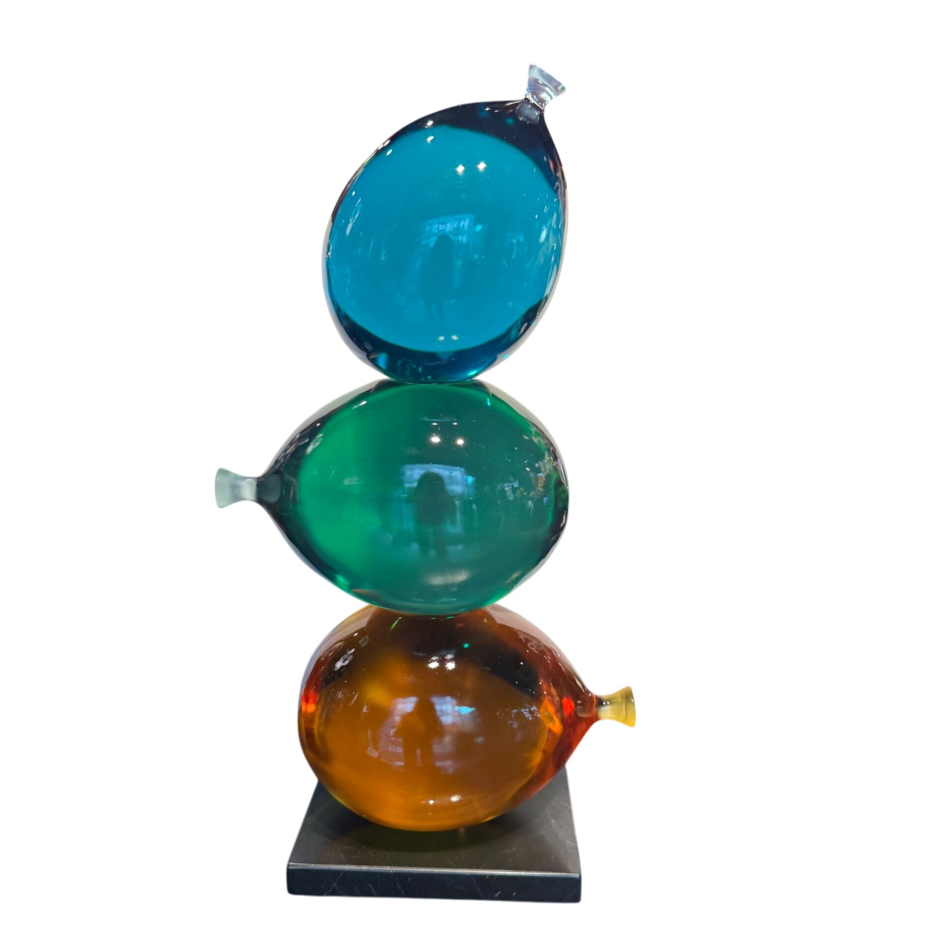 Reçine Balon Mavi-Yeşil-Amber