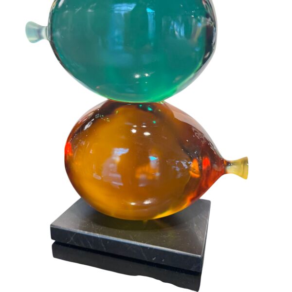 Reçine Balon Mavi-Yeşil-Amber