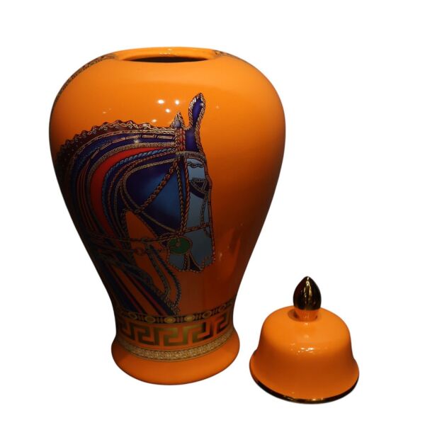 At Motifli Küp Küçük