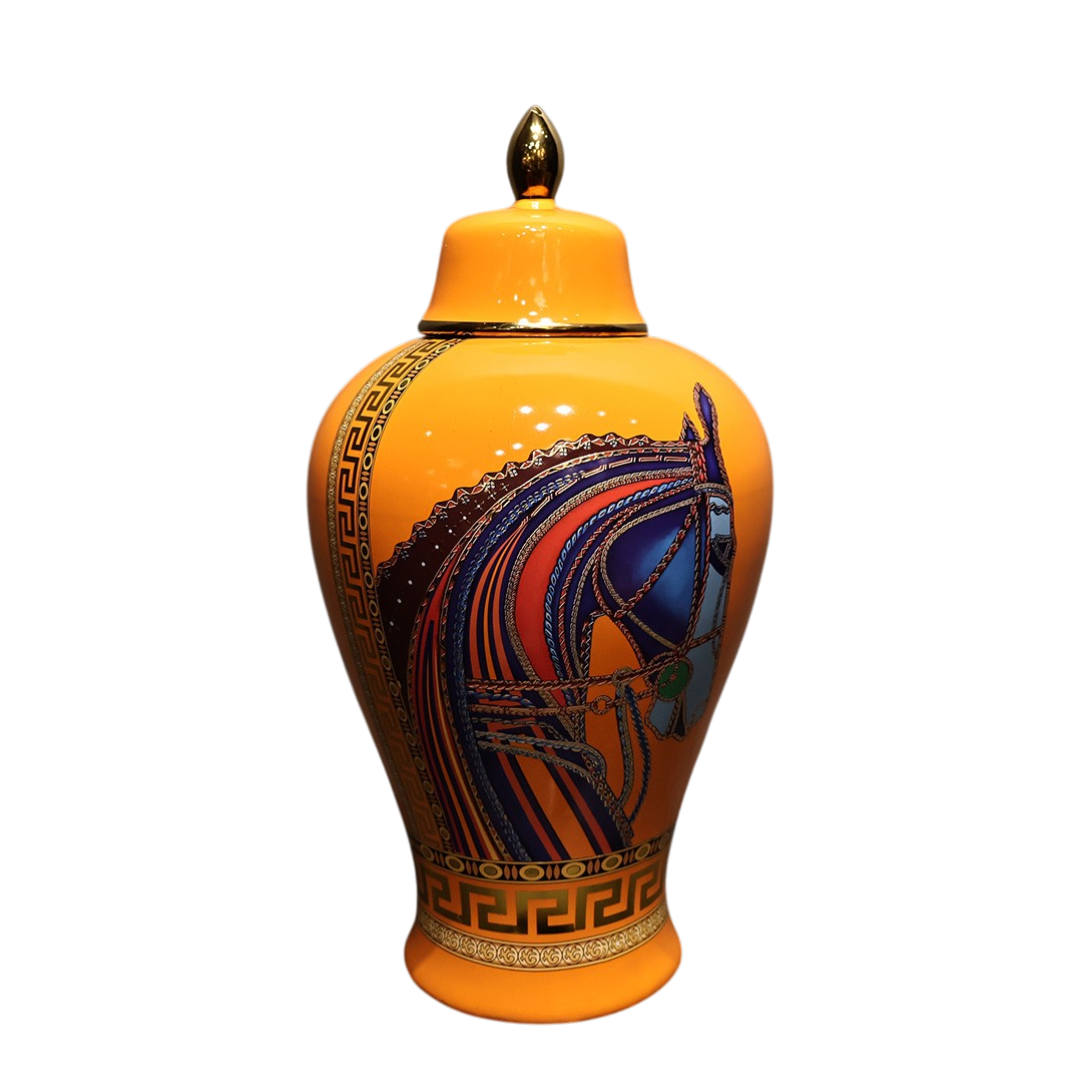 At Motifli Küp Küçük