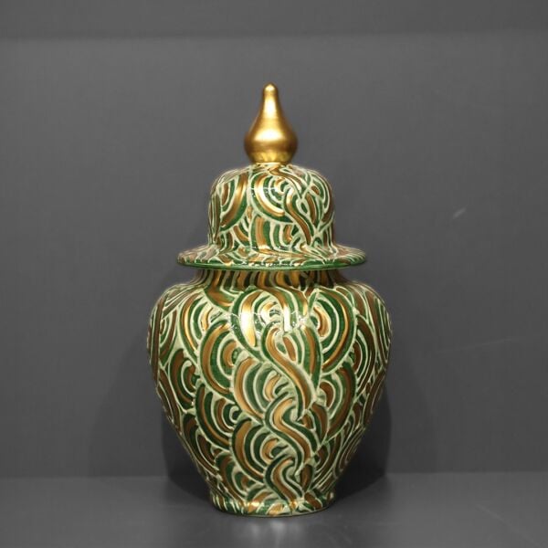 Tırtık Desenlik Gol Yeşil Şah Küp