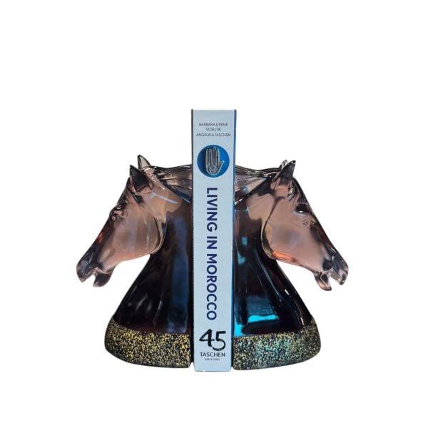 İkili At Kitap Tutucu Füme