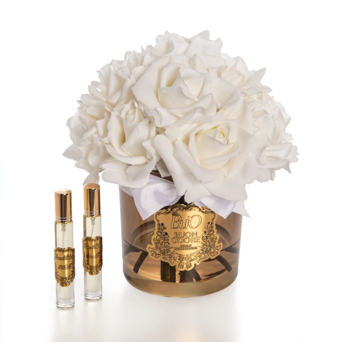 Amber Cam Gold 14 Gül Allıklı Luxury Home Perfume Beyaz