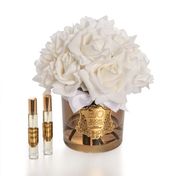 Amber Cam Gold 14 Gül Allıklı Luxury Home Perfume Beyaz