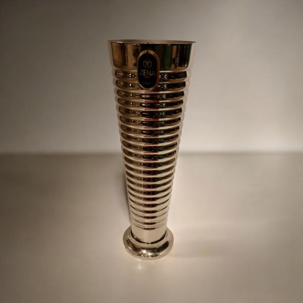 Stripes Uzun Gümüş Vazo Büyük