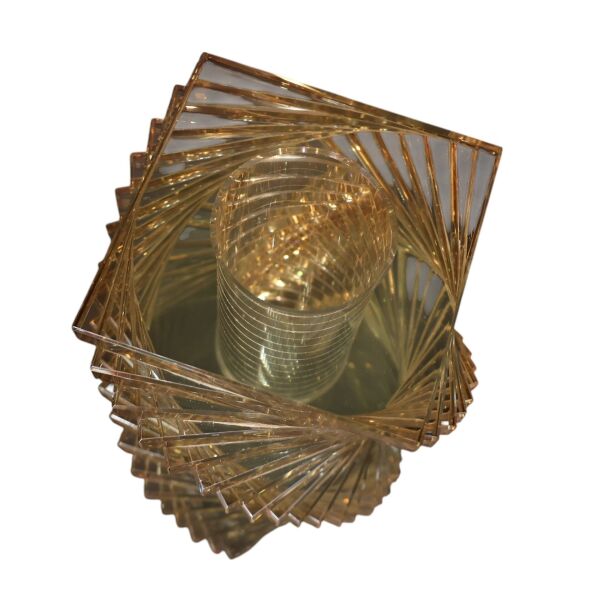 Kristal Vazo Döngü Bal Rengi