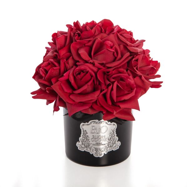 Siyah Cam Silver 14 Gül Sarı Luxury Home Perfume Mercan