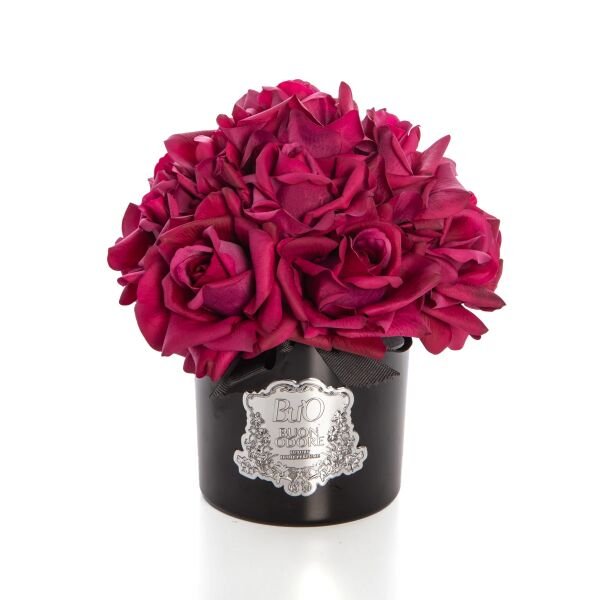 Siyah Cam Silver 14 Gül Allıklı Luxury Home Perfume Bordo