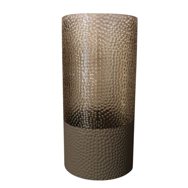 Siyah Baloncuklu Cam Vazo Orta