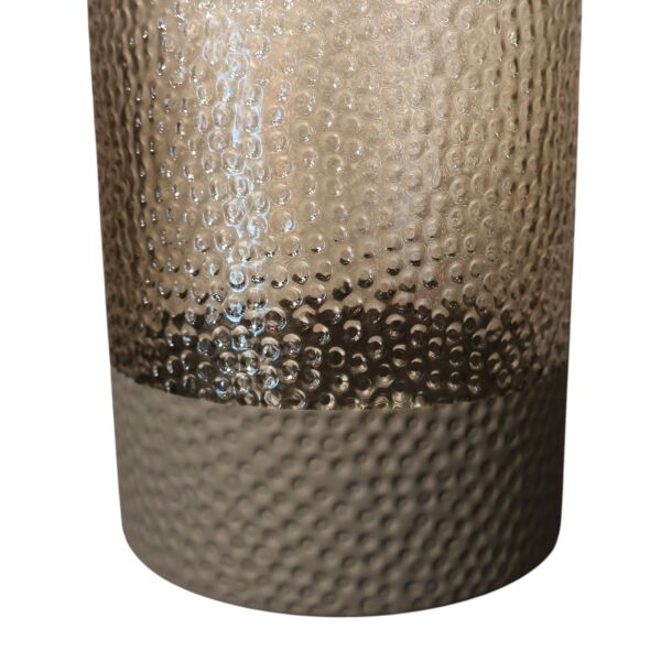 Siyah Baloncuklu Cam Vazo Küçük