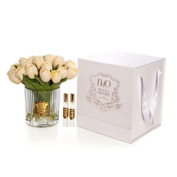 Cam Gold Petite Krem Lale Luxury Home Perfume