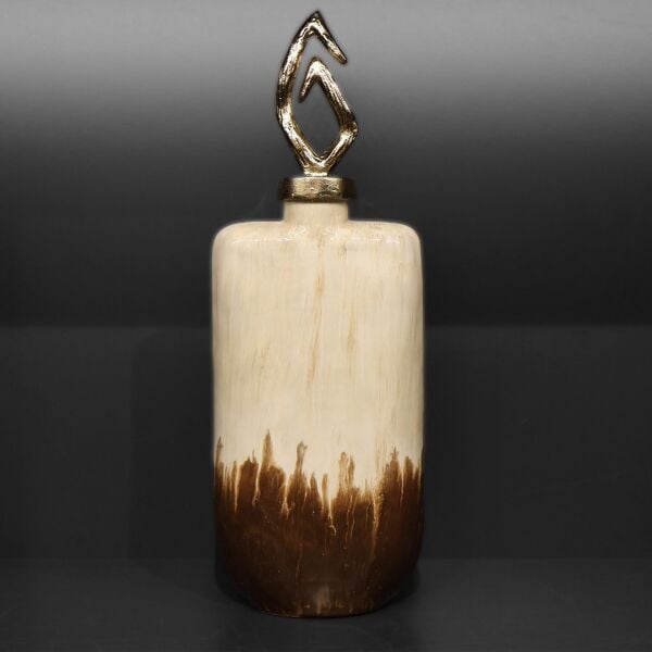 Minerva Brown Kapaklı Şişe Büyük