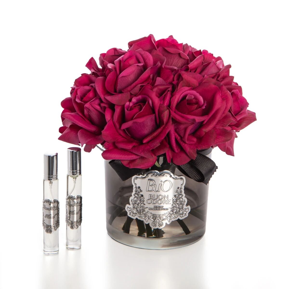 Füme Cam Silver 14 Gül Bordo  Luxury Home Perfume Bordo