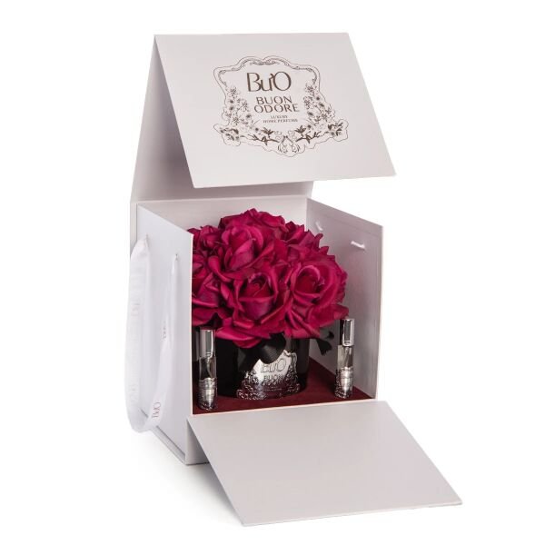 Füme Cam Silver 14 Gül Bordo  Luxury Home Perfume Bordo