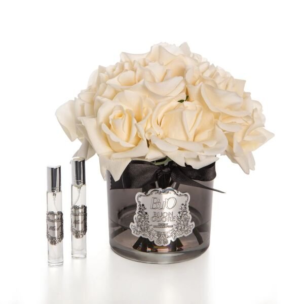 Füme Cam Silver 14 Gül Bordo  Luxury Home Perfume Krem