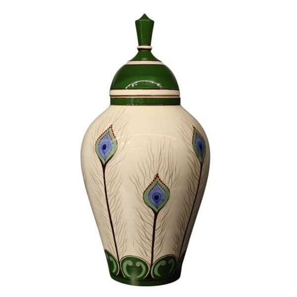 Tavus Kuşu Desen Asil Küp Büyük