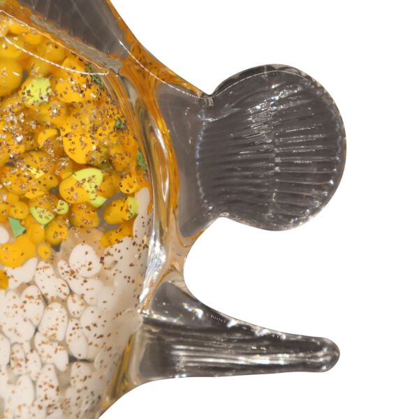 Turuncu Simli Cam Balık Büyük Turuncu