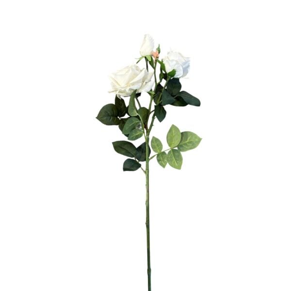 Yapay Beyaz 3'lü Islak Gül