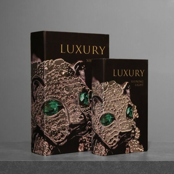 Luxury İkili Ahşap Kitap Kutu Seti