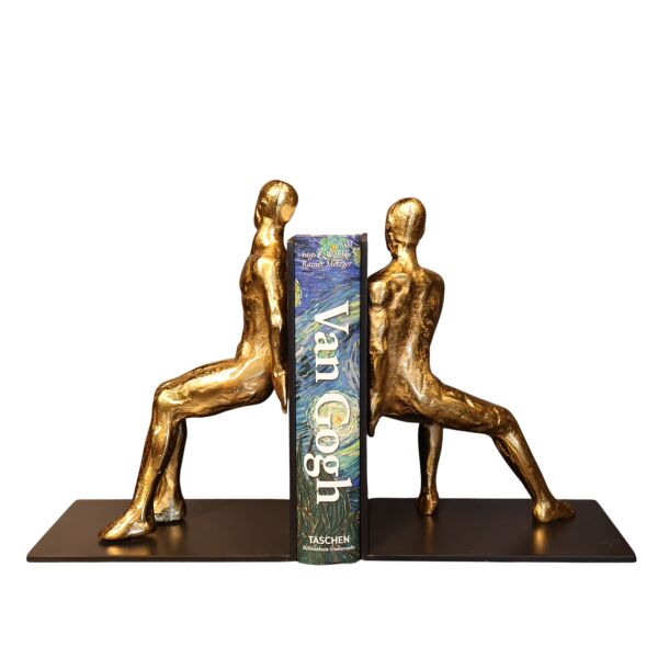 Eskitme Gold Pirinç Adam Kitap Tutacağı