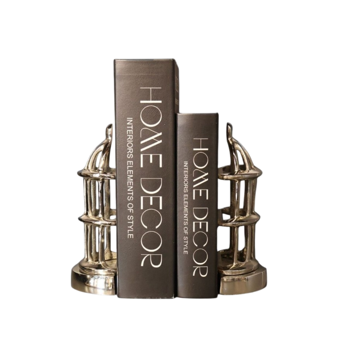Kafes Kitap Tutucu Gümüş