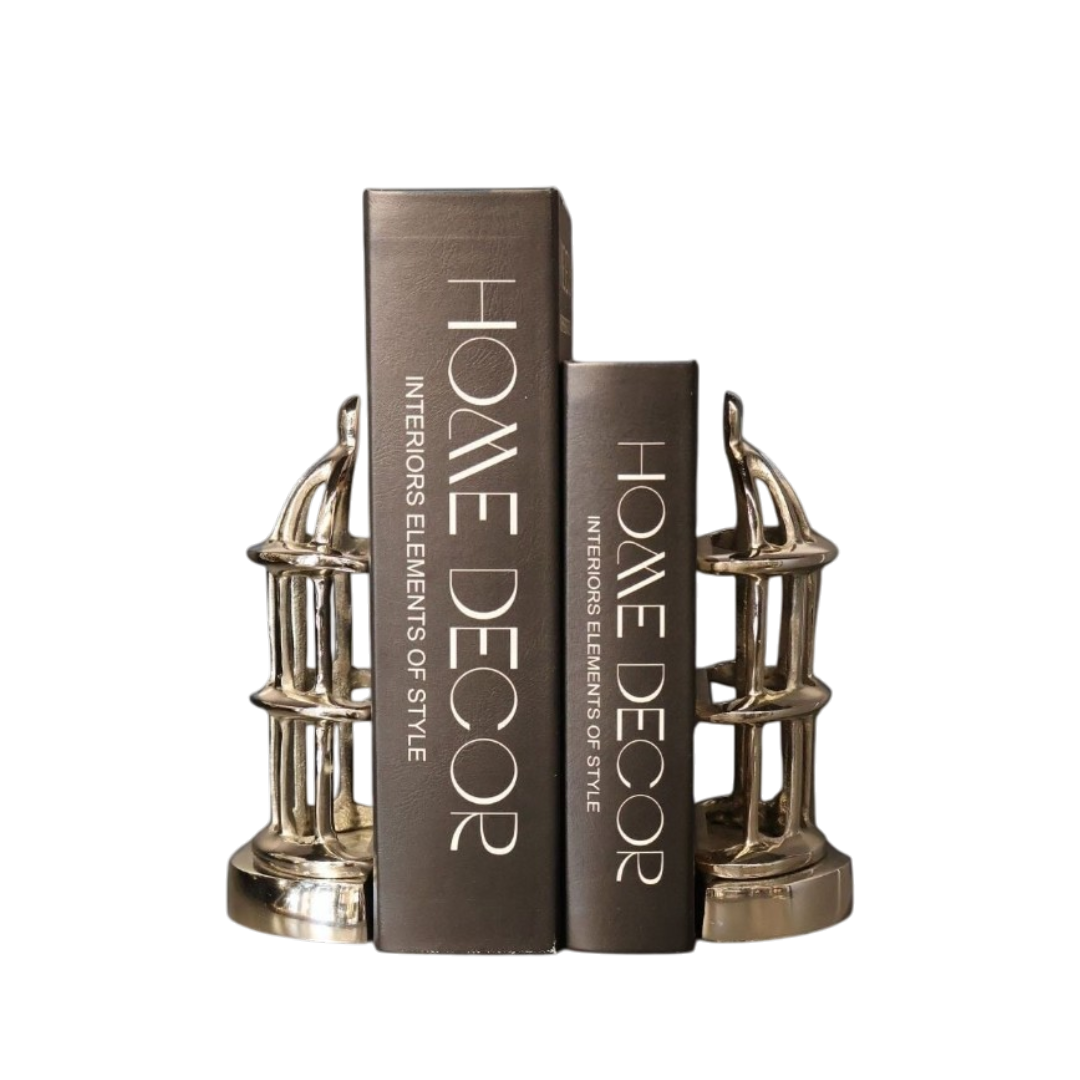 Kafes Kitap Tutucu Gümüş
