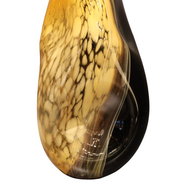 Siyah Bal Dalgalı Cam Vazo