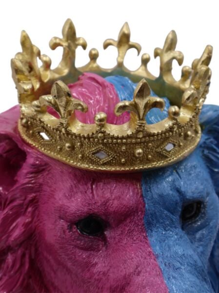 Lion King Aslan Pembe-Mavi Büst