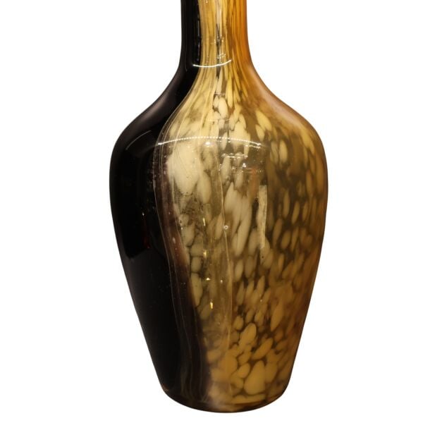 Siyah Bal Dalgalı Toplu Cam Vazo