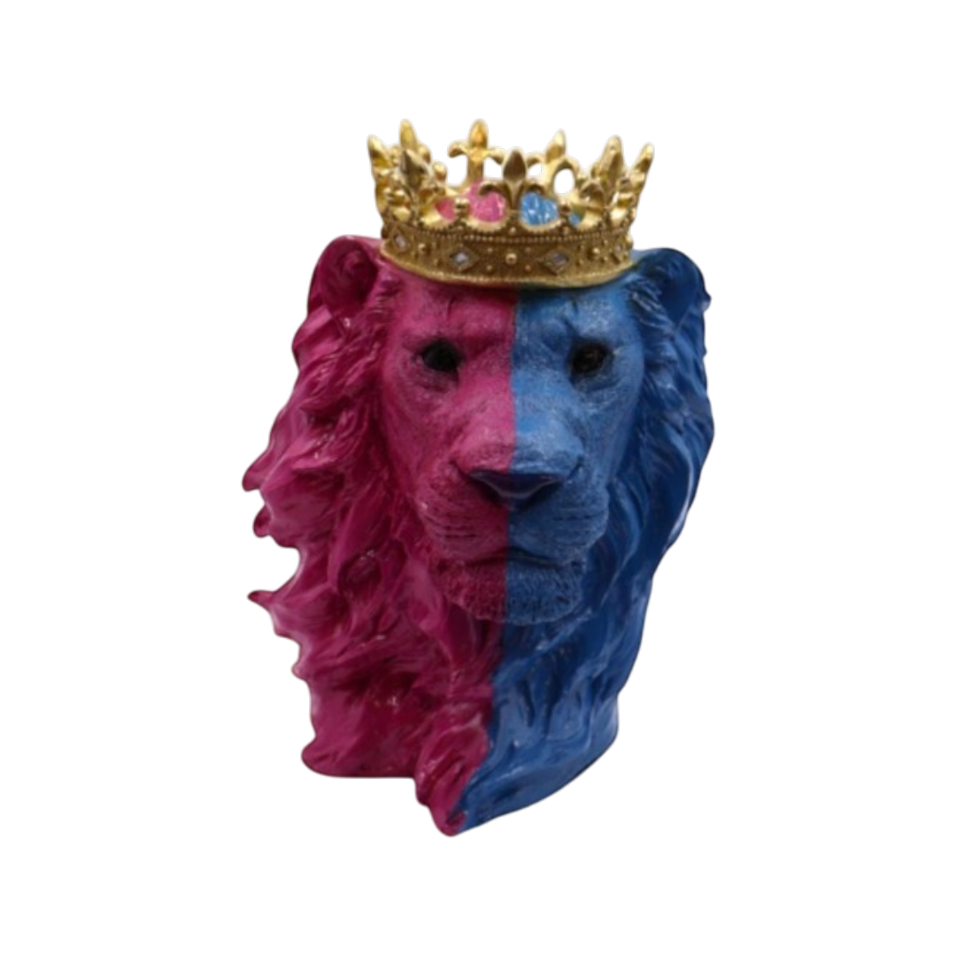 Lion King Aslan Pembe-Mavi Büst