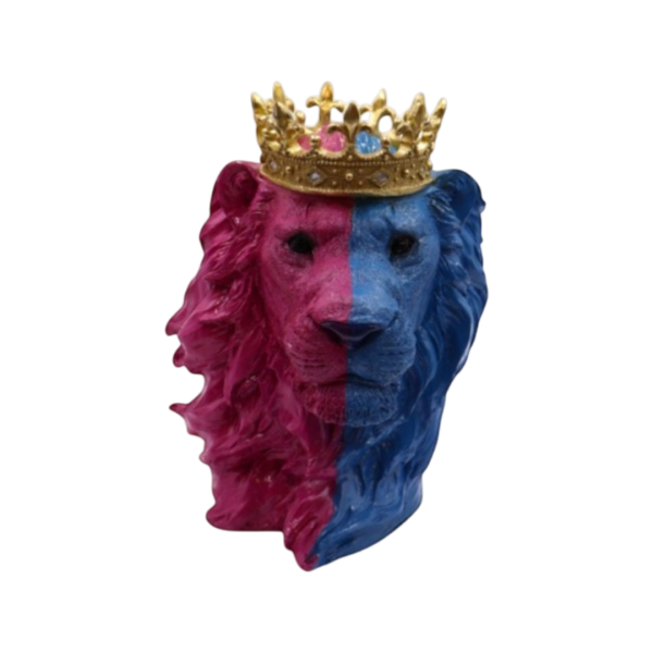 Lion King Aslan Pembe-Mavi Büst