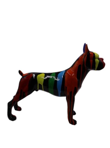 Pitbull Colurful Siyah Büst Siyah