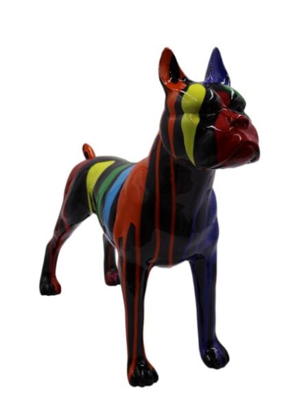 Pitbull Colurful Siyah Büst Siyah