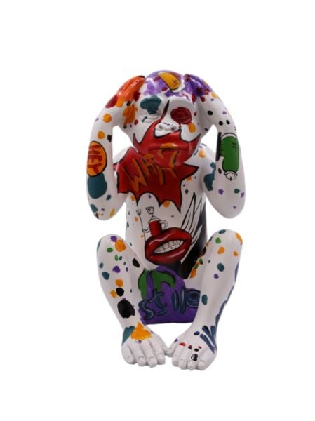 Monkey Don't Hear Pop Art Büst