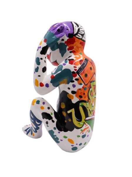 Monkey Don't Hear Pop Art Büst