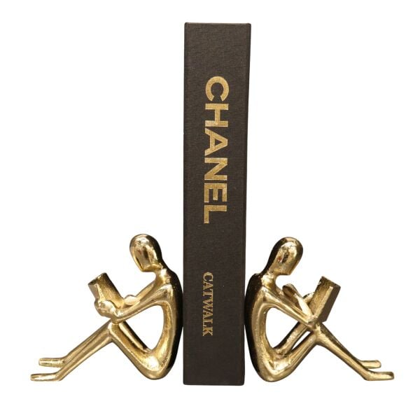 Döküm Kitap Tutucu Gümüş