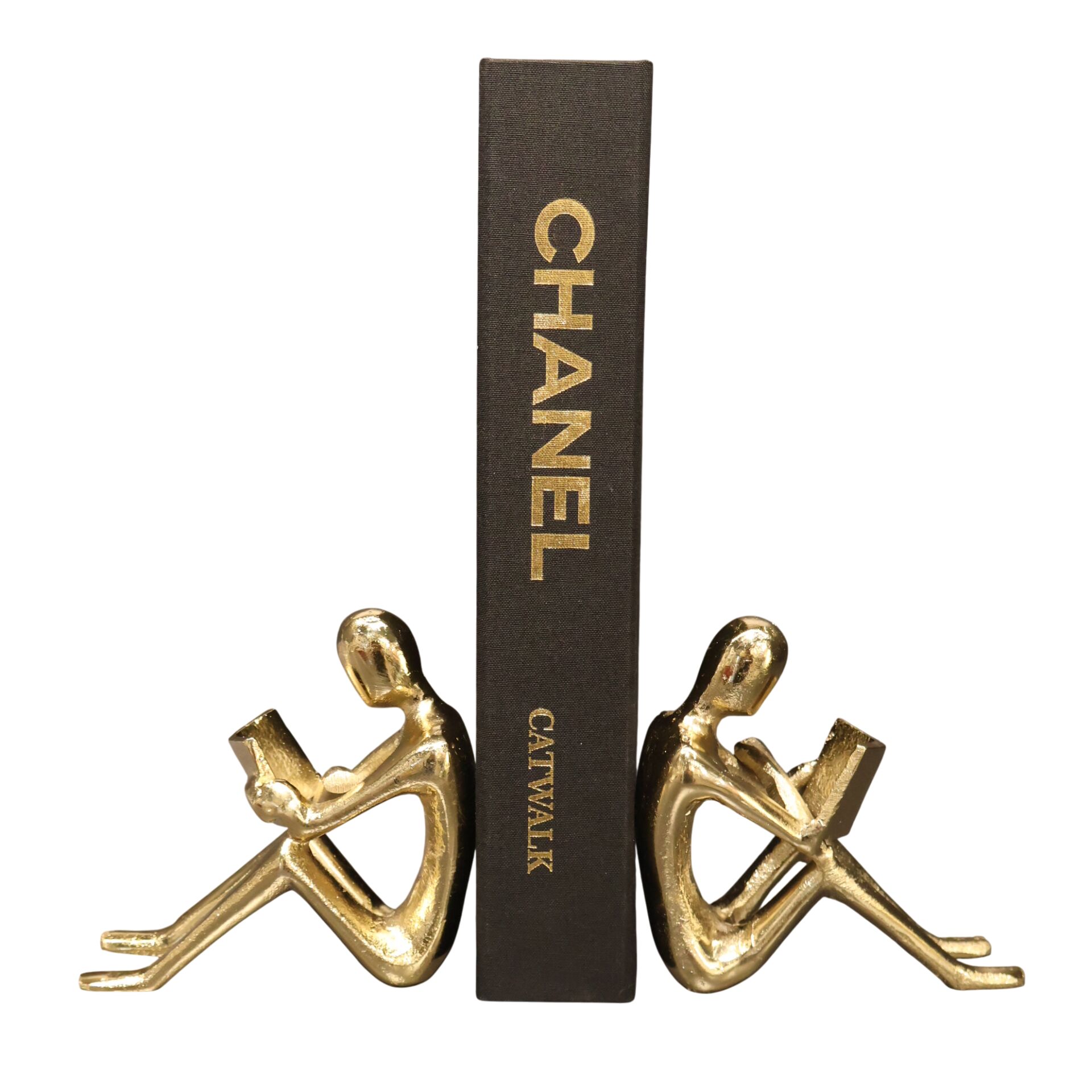 Döküm Kitap Tutucu Gümüş Gold