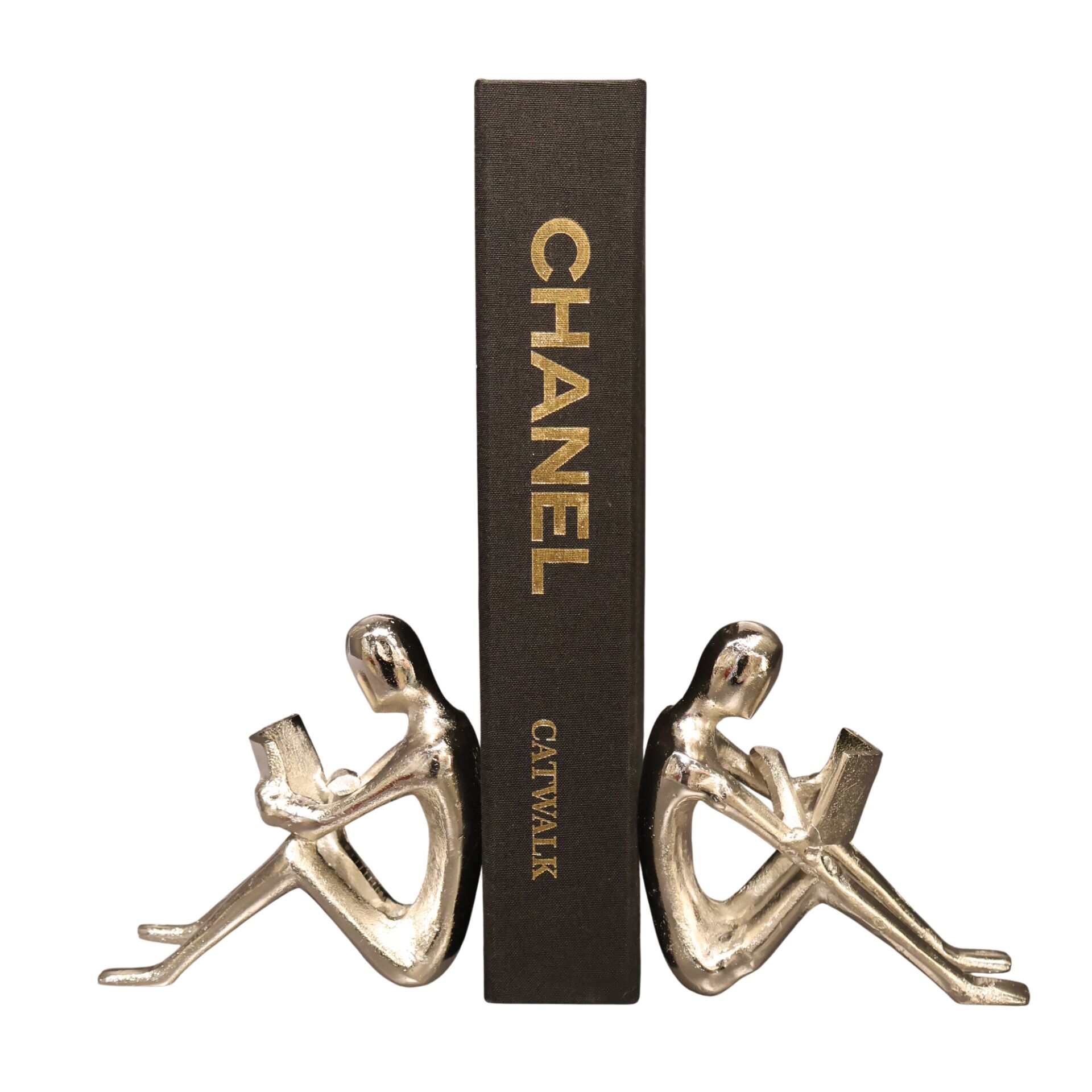 Döküm Kitap Tutucu Gümüş Gümüş