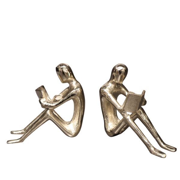 Döküm Kitap Tutucu Gümüş Gümüş